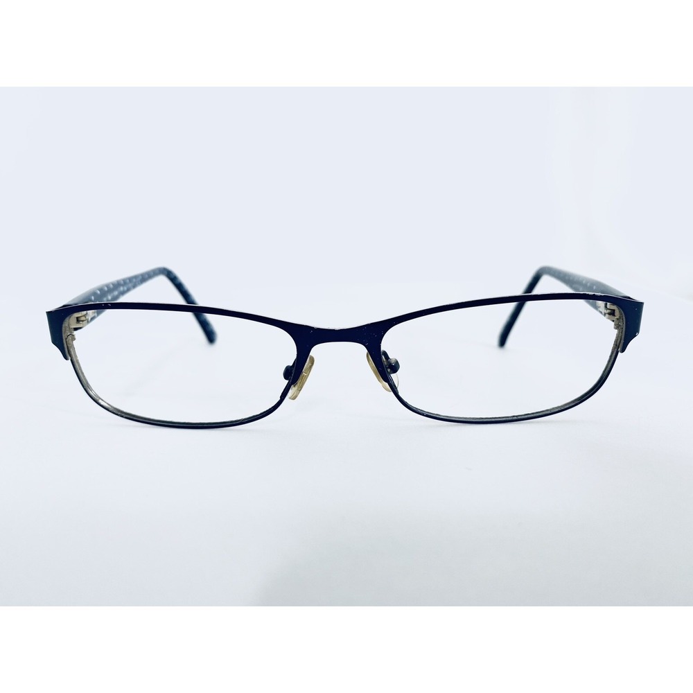 Kate Spade NY Blue Gold Rectangular W Black Temple Glasses Ambrosette 54 17 135